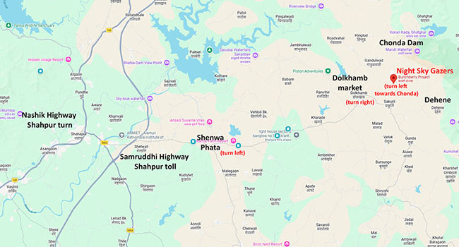 sakurli stargazing location google maps